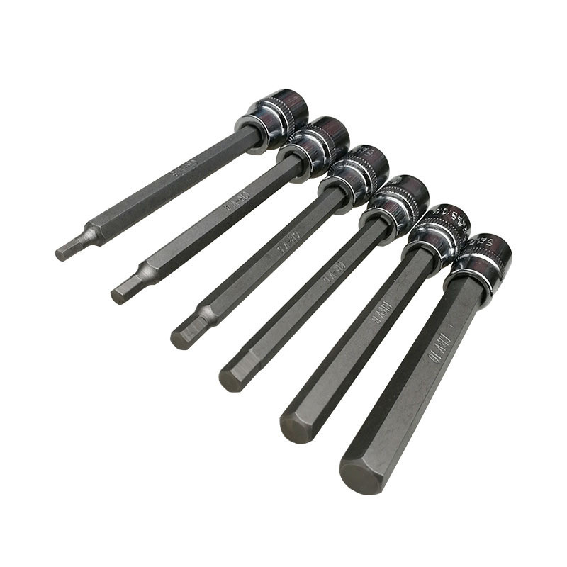 1PCS 110mm Length 3/8' Drive Hex Bit Sockets H3 H4 H5 H6 H7 H8 H9 H10 Metric Screwdriver Bit Sockets