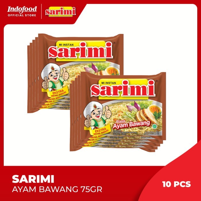 

Ready JT 10 PCS - Sarimi Ayam Bawang 75 Gr