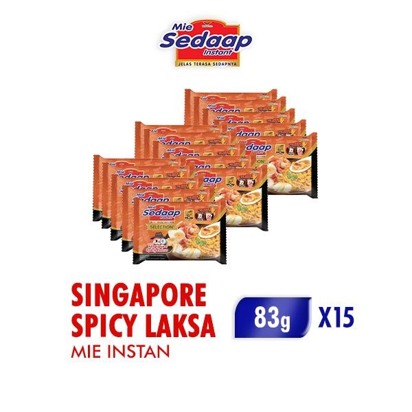 

Ready JT Sedaap Mie Instan Singapore Spicy Laksa 83 Gr x 15 Pcs