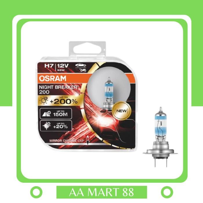 Lampu Bohlam Osram H7 Night Breaker 200% 12V 55W Ori Germany