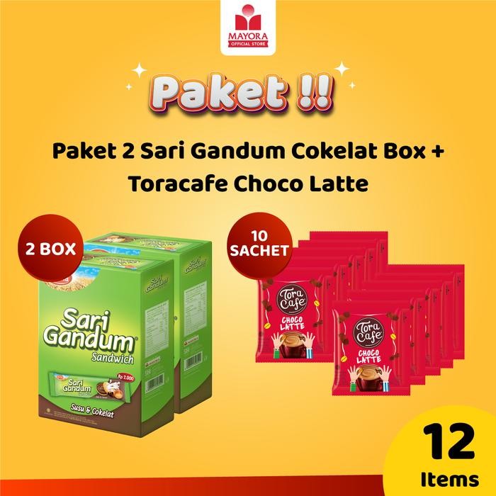 

Paket 2 Sari Gandum Cokelat Box dan Toracafe Choco Latte