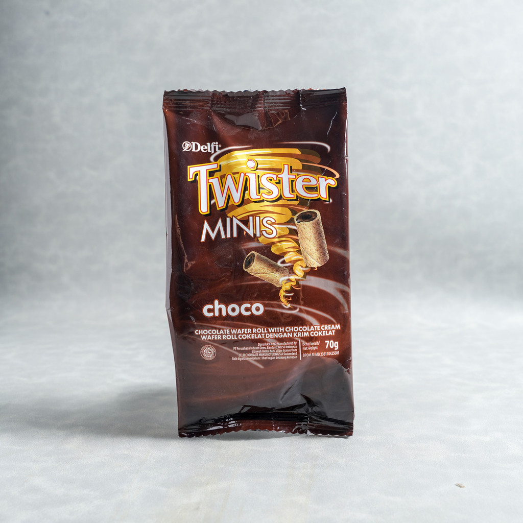 

Delfi Wafer Roll Twister Minis Choco 70- 80 gram