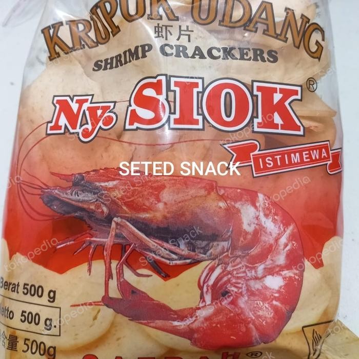 

SALE !!! KRUPUK UDANG NY.SIOK OVAL 500GRAM READYY