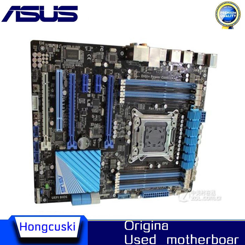For ASUS P9X79 LE Used original motherboard Socket LGA 2011  DDR3 X79 Desktop Motherboard