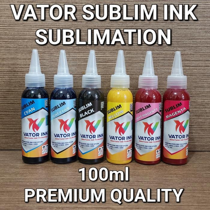 

TINTA SUBLIM VATOR INK 100ML SUBLIMATION SABLON JERSEY POLYESTER EPSON