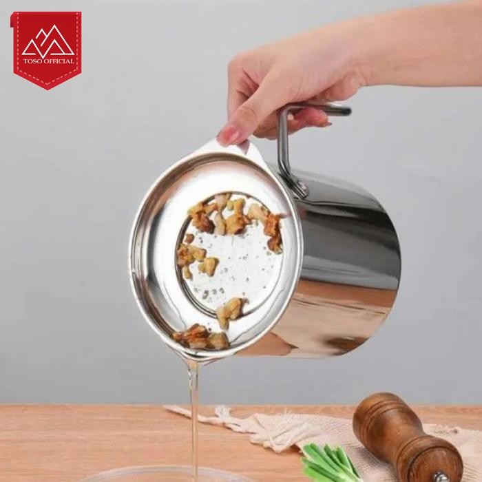 TEMPAT MINYAK STAINLESS SUS 304 OIL POT SARINGAN MINYAK OIL STRAINER