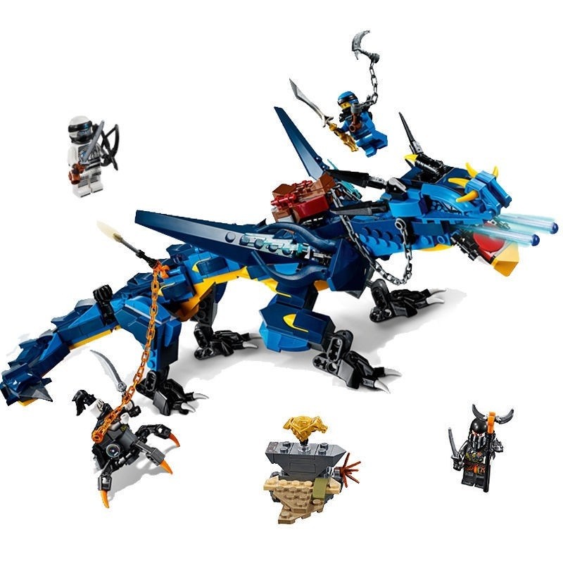 SSN68 LELE Mainan Edukasi Anak Bricks Ninjago Dragon Model Susun Mainan Ninj Seri Mainan Anak
