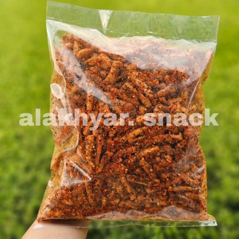 

waw Basreng Pedas Daun Jeruk Viral 1kg Bumbu Melimpah Extra Promo Murah Snack Makanan Ringan Krispi