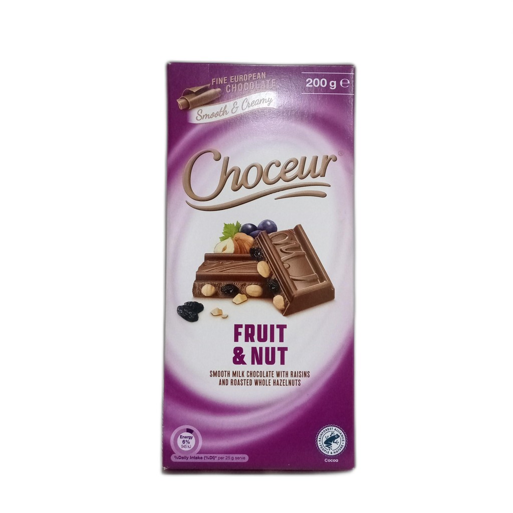 

Choceur Fruit & Nut 200 gram Cokelat
