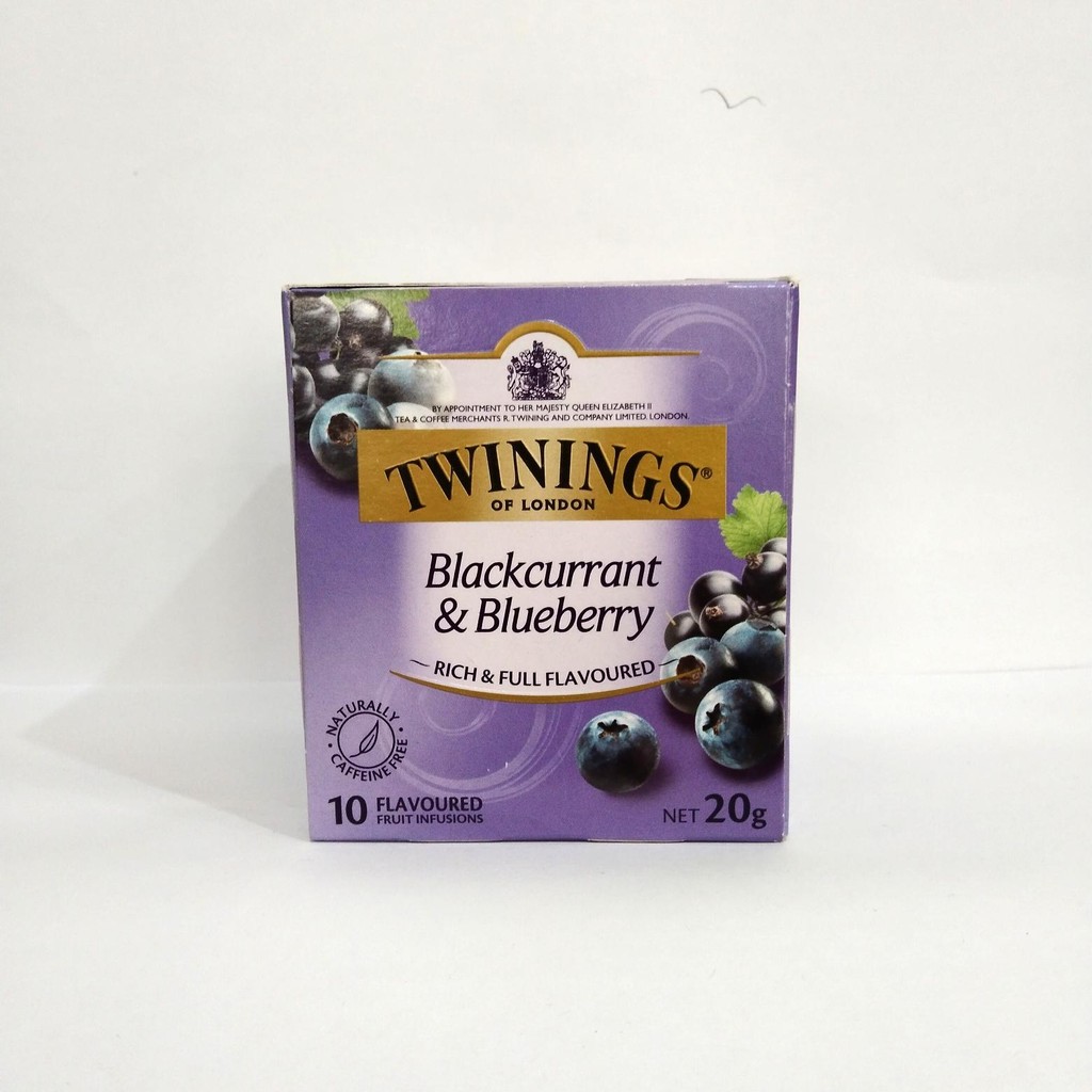 

Teh Twinings Blackcurrant & Blueberry Rich & Full Flavoured 10 Bag 20g