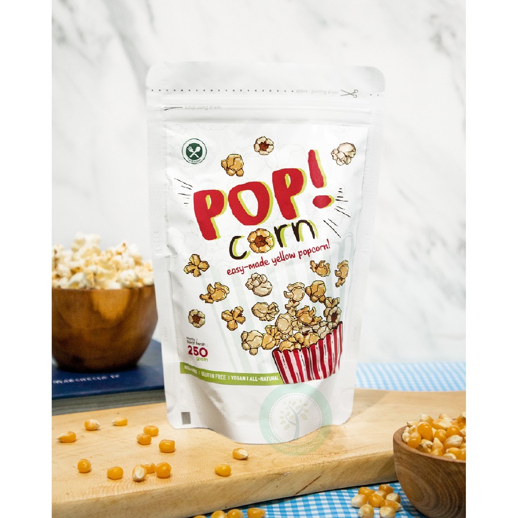

aina POP CORN - EASY MADE NON GMO YELLOW POPCORN 250GR