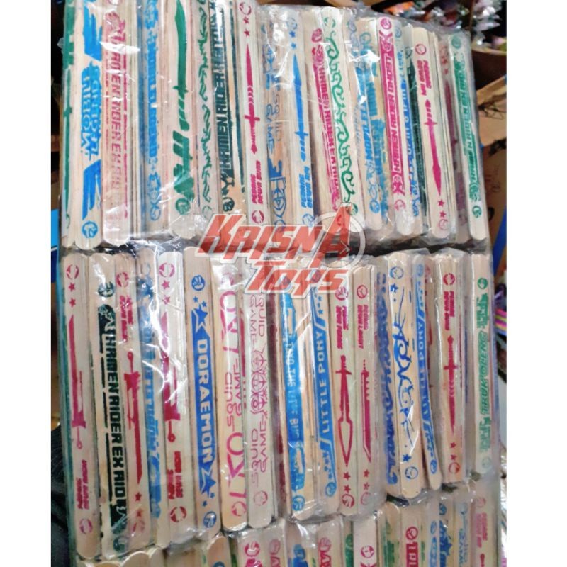 SSN68 MAINAN ANAK STIK GEBRAK SABLON WARNA/STICK ICE CREAM/MAINAN KREASI STIK