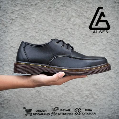 Port - Sepatu Formal Pria Sepatu Pantofel Pria Kerja Kantoran Nikahan Oxpord Sepatu Dokmart Hitam
