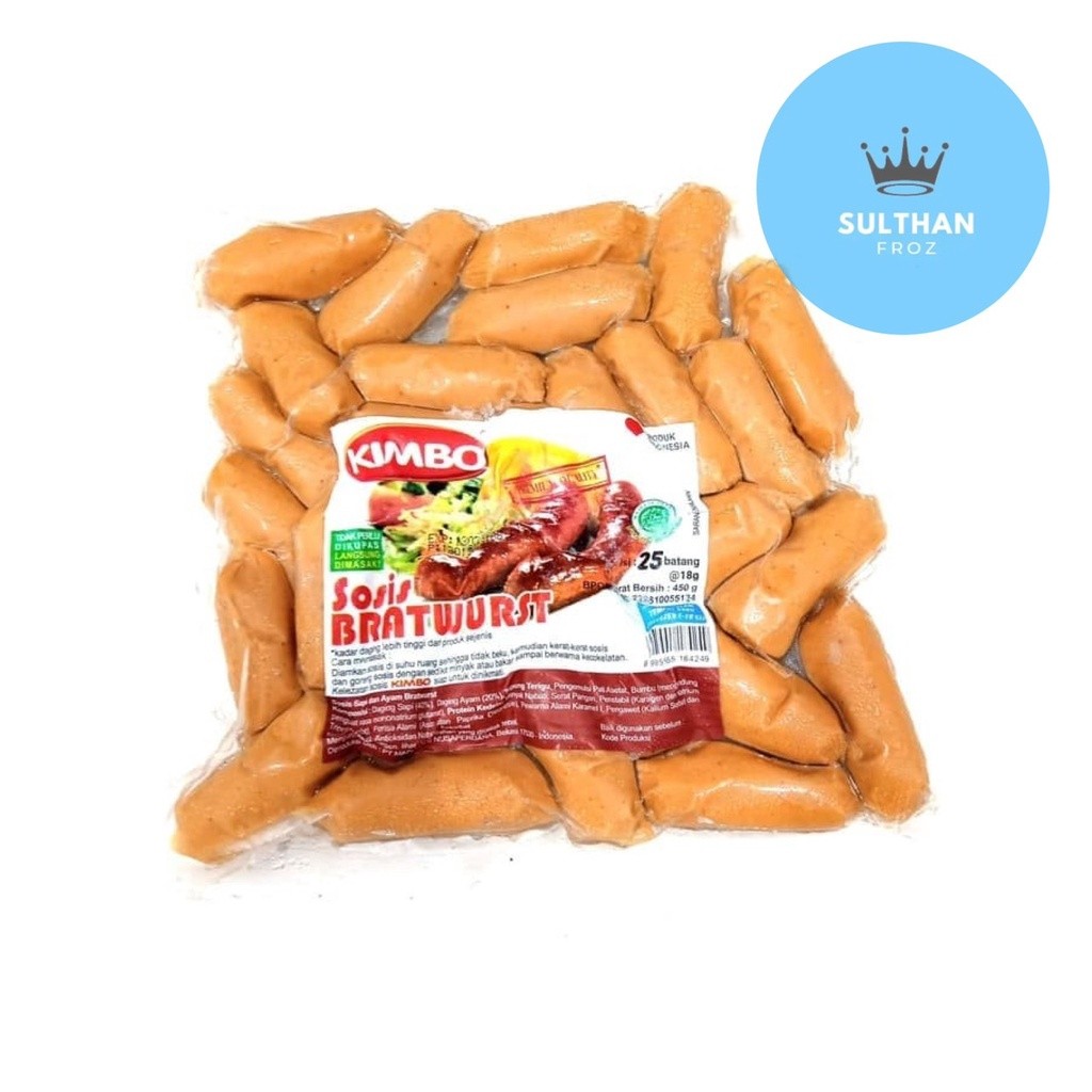 

debo Kimbo Sosis Bratwurst Cocktail 450 Gr Segar Berkualitas Tinggi