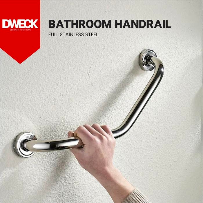 Grab Bar Bathroom Lengkung Stainless Steel