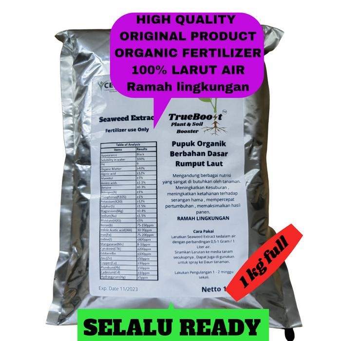 Seaweed extract Pupuk Organik ( 1 kg )