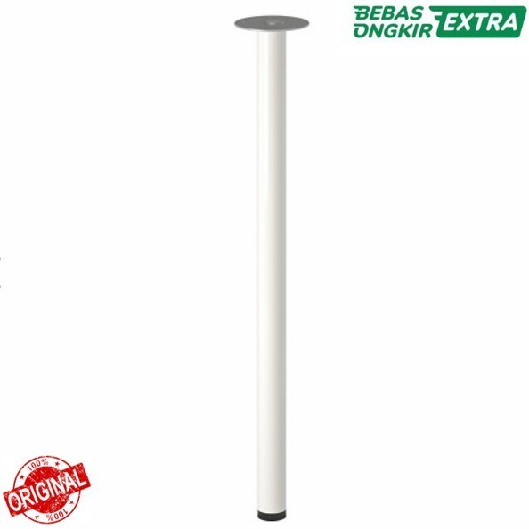 Kaki Besi Untuk Papan Meja Tinggi 70cm _Putih