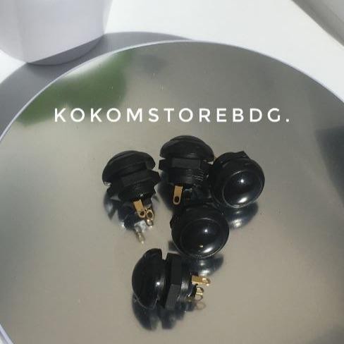 Otto p9 HITAM Authentic Original clicky push button tombol 12mm