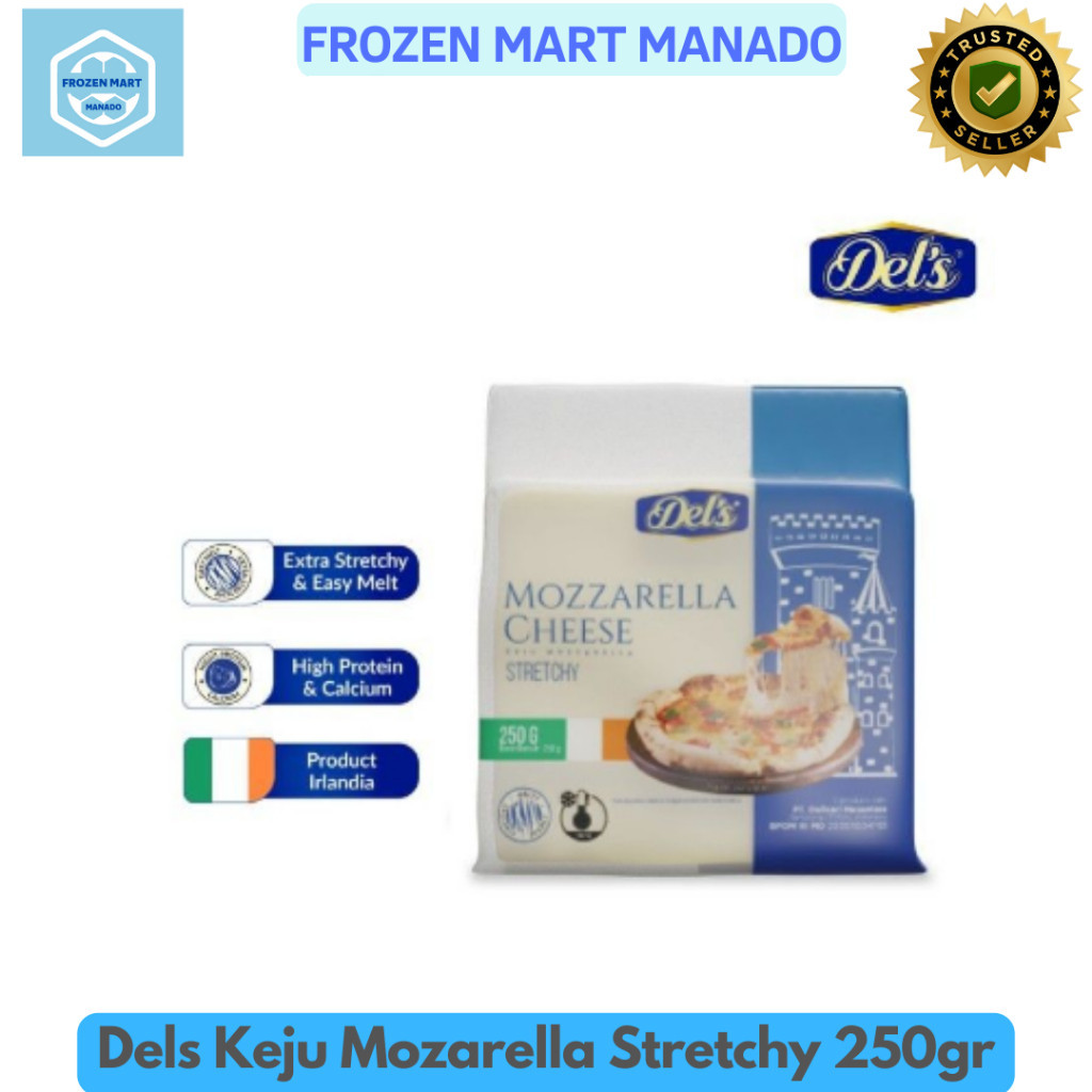 

Dels Keju Mozarella Stretchy 250gr - Frozen Food Tomohon