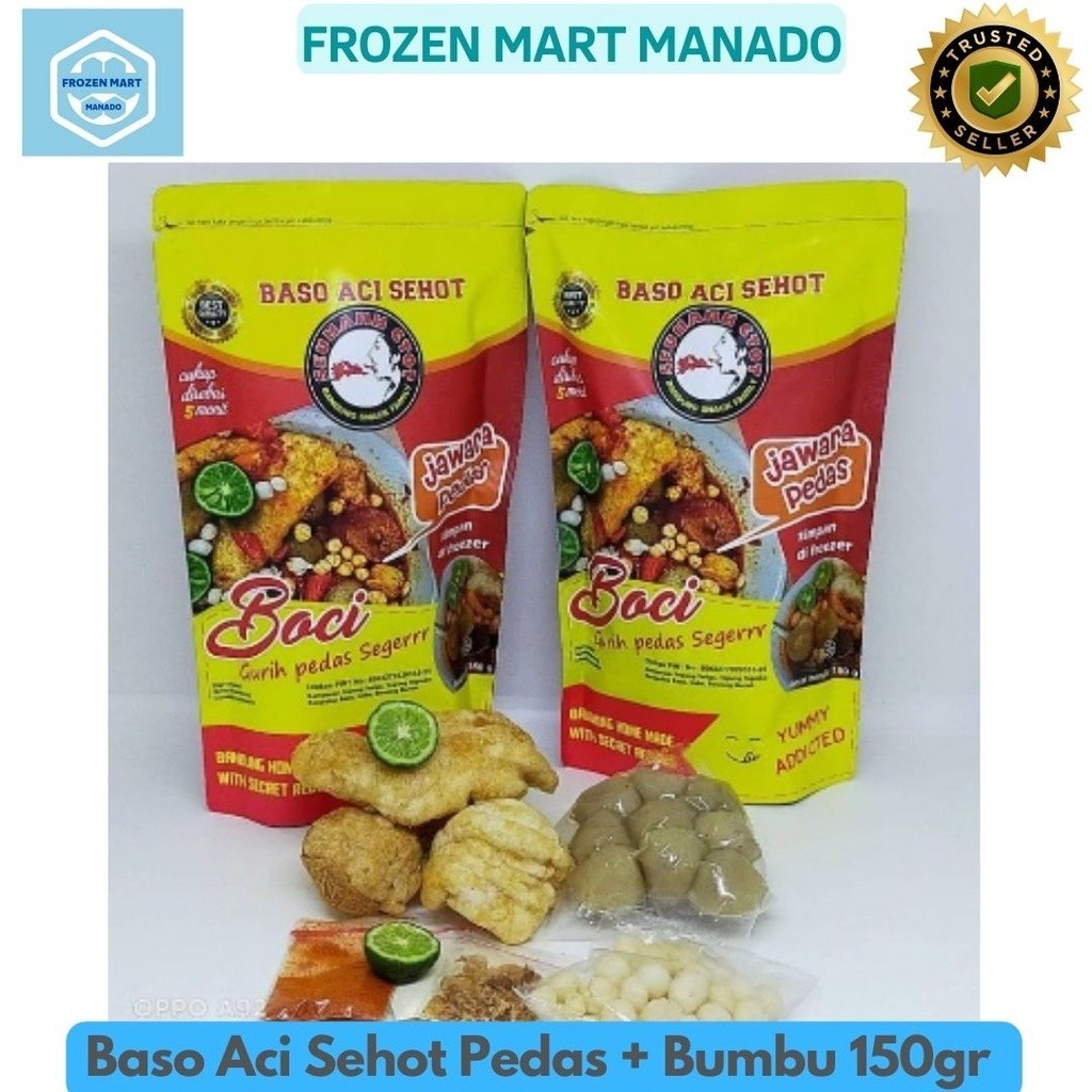

Baso Aci Sehot Pedas + Bumbu 150gr - Frozen Food Tomohon