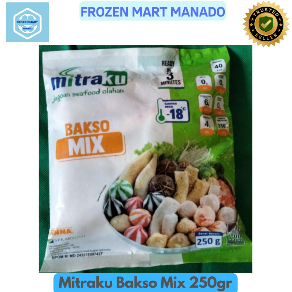 

Mitraku Bakso Mix 250gr - Frozen Food Tomohon