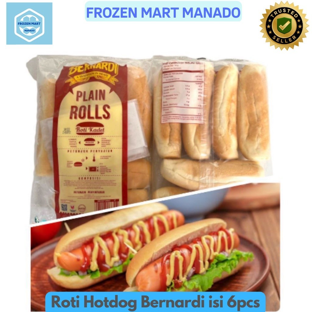 

Roti Hotdog Bernardi isi 6pcs - Frozen Food Tomohon