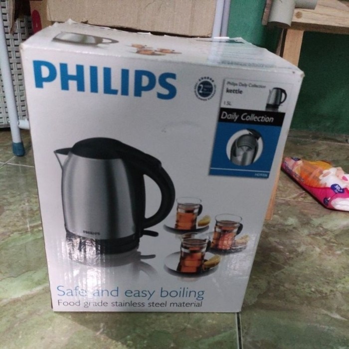 Philips Electric Kettle HD9307 Stainless steel Teko listrik stainless Philips Viva Collection