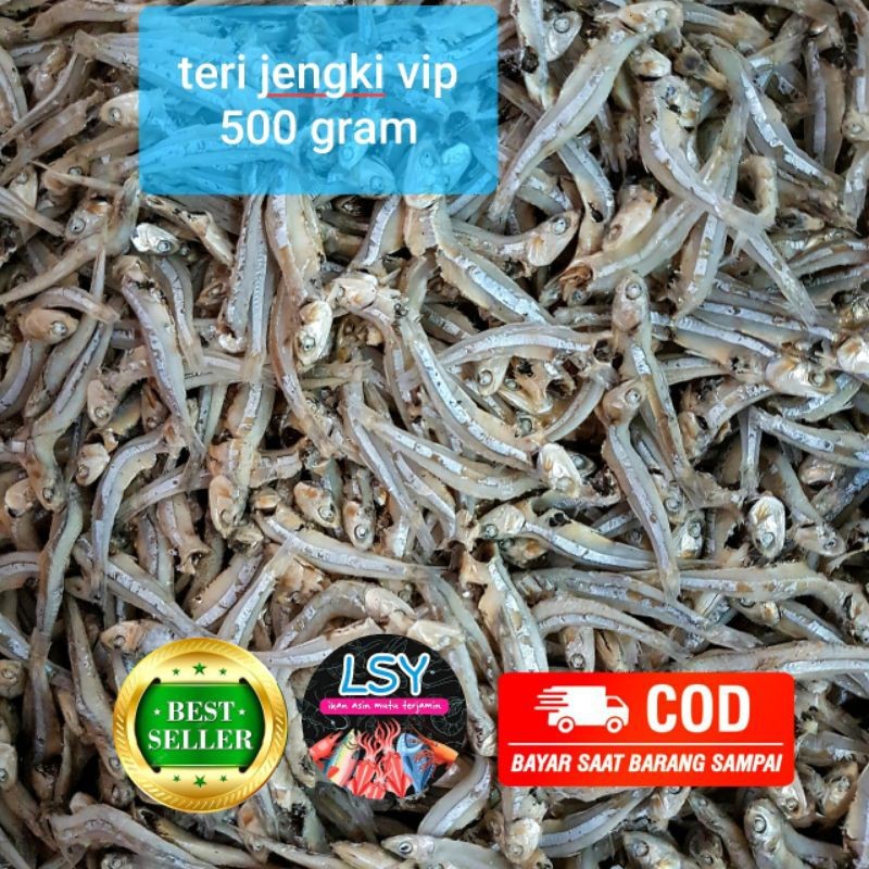 

Terlaris! ikan asin teri jengki bulat H vip gr