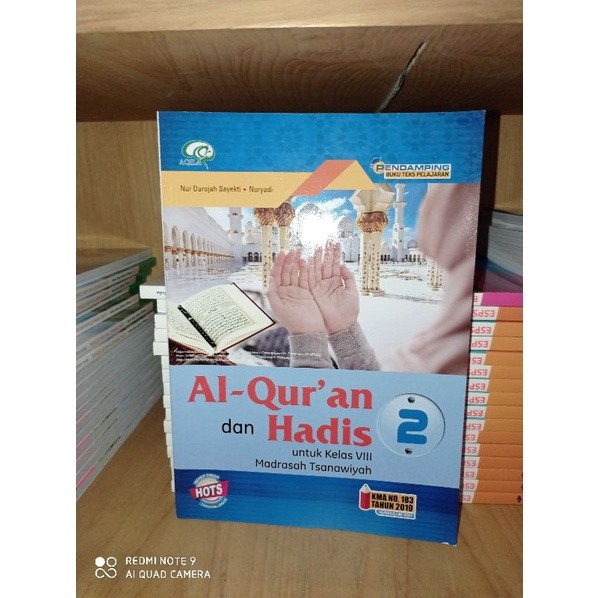 New Buku MTs Alquran dan Hadis Kelas 8 Aqila
