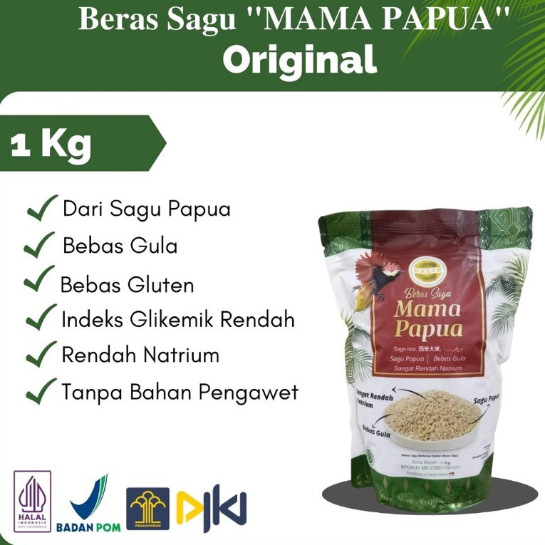 

Terlaris! BERAS SAGU MAMA PAPUA 1KG