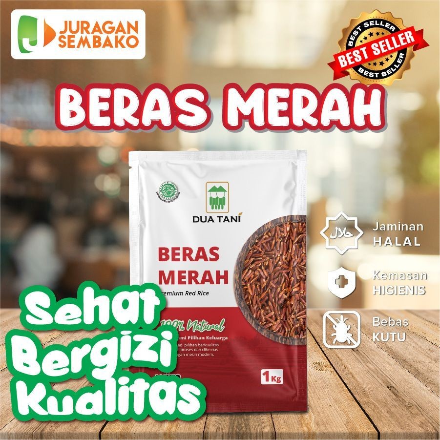 

Terlaris! Dua Tani Beras Merah 1 kg