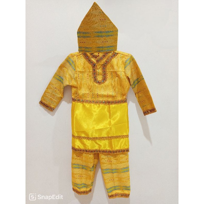Baju Adat Melayu TK dan SD / Baju Adat Riau Songket Anak Laki Perempuan / Setelan Adat Riau Melayu