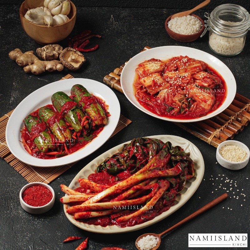 

Terlaris! Kimchi Mix 3 (Sawi + Timun + Daun Ba) 1/2kg