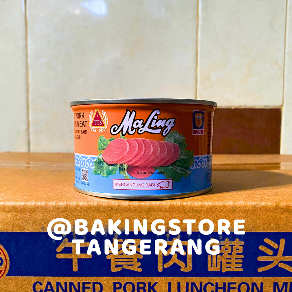 

Lovely Back - Maling TTS Ham Babi 397 Gr Luncheon Pork Meat Daging Canned Ma Ling
