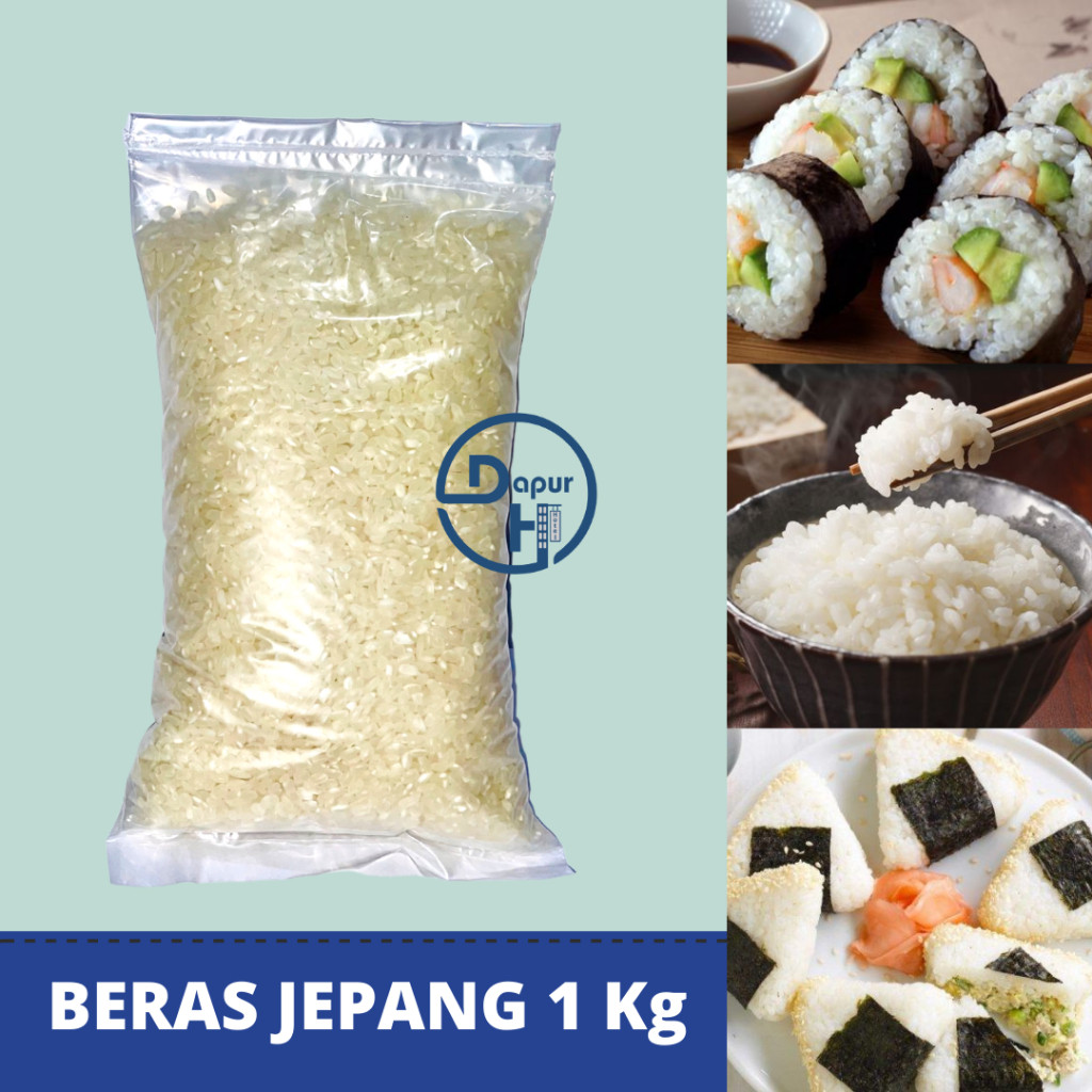 

Terlaris! HIDEAKI Beras Sushi Pum 1 Kg Japonica Rice for Kimbab