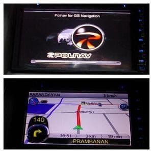 Gps Double Din Head Unit Hu Mobil / Software Gps 2Din + Dvd