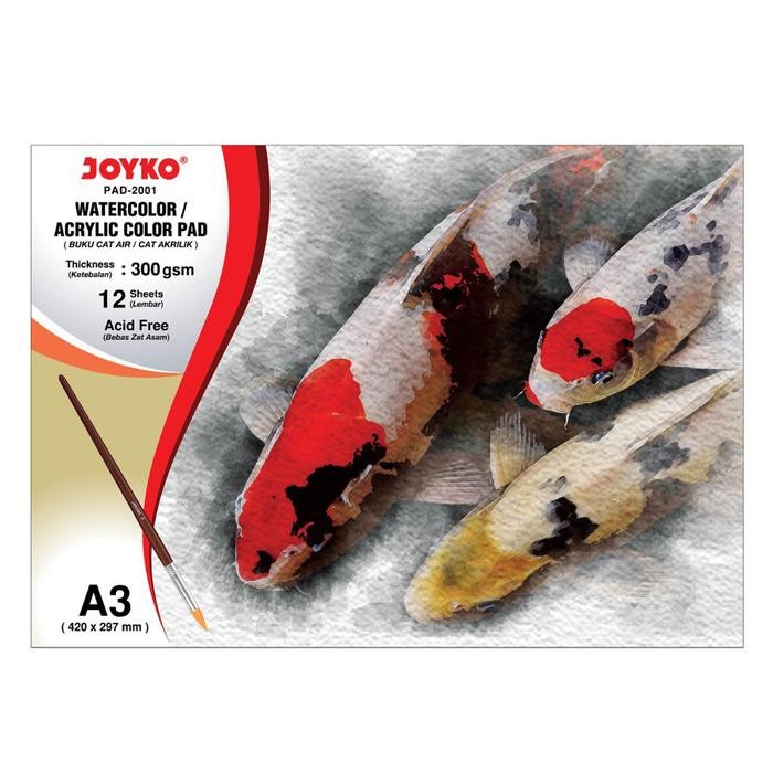 

Watercolor Pad Sketch Book A3 Joyko 300 Gsm 12 Sheets Murah