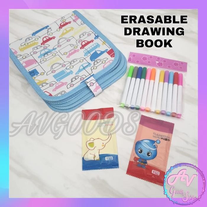 

Buku Gambar Ajaib / Buku Gambar Bisa Di Hapus / Erasable Drawing Book / Buku Gambar Portable