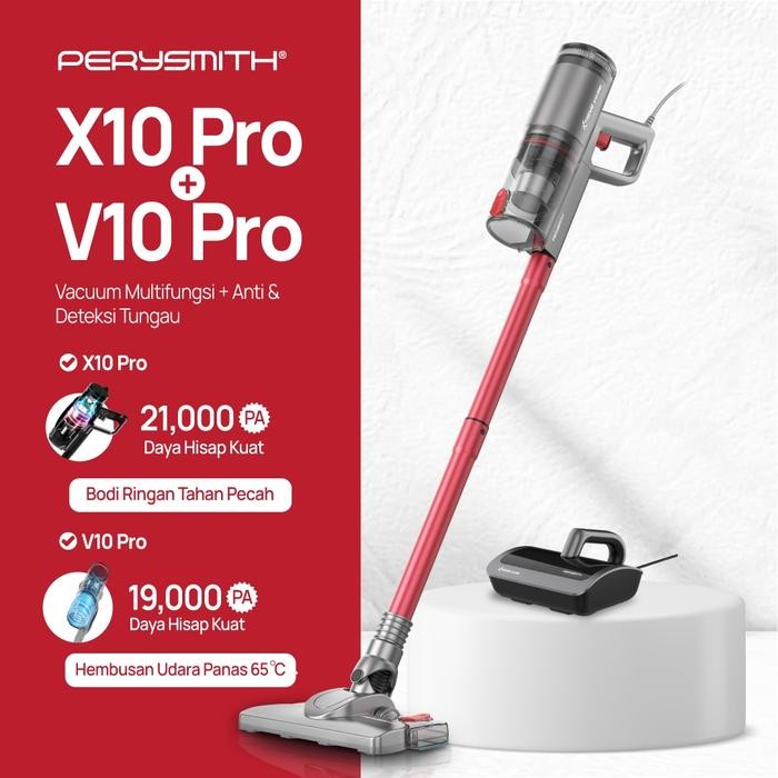 Perysmith X10 Pro Vacuum Cleaner Perysmith V10 Pro Anti Dust Mite Limited Combination