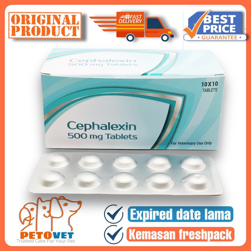 Cefalexin 500mg Antibiotik kulit perstrip 10 tabs