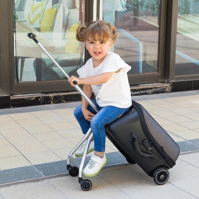 Koper Stroller Anak Koper Q-Box Lazy Luggage 2 In 1 Koper Duduk Anak Qbox Q-Box