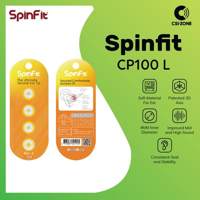 SPINFIT CP100 EARPHONE EARTIPS