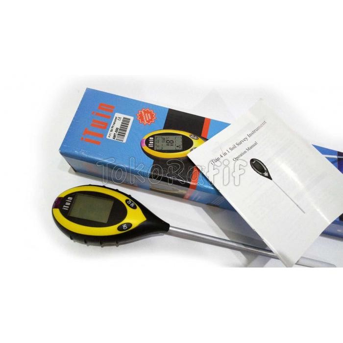 Ph Meter Tanah Digital 4 In 1