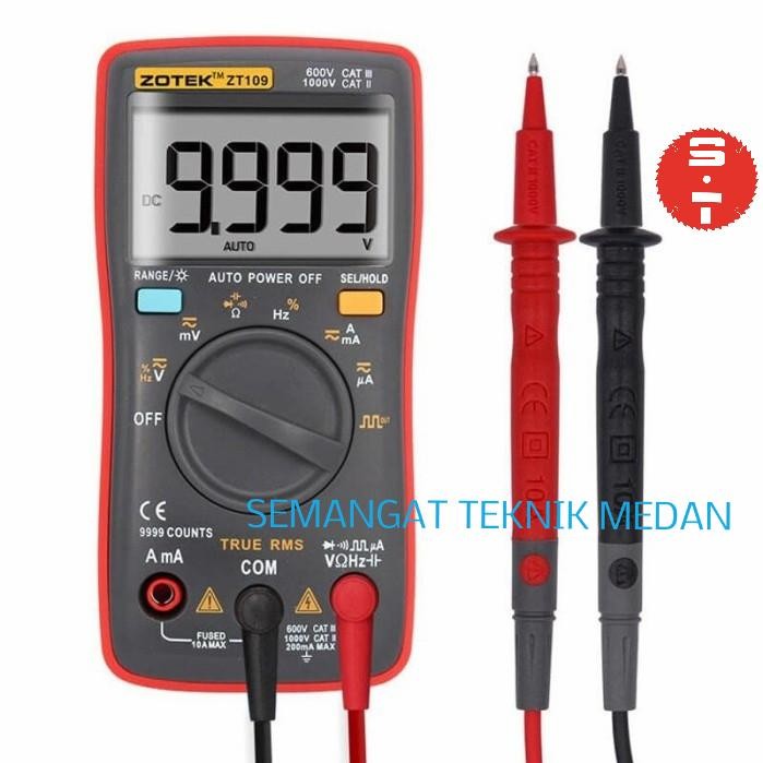 Zt109 Digital Multimeter Multitester Avometer Lcd Display Zotek Zt 109