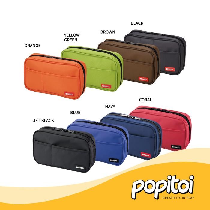 

LIHIT LAB A-7551 ZIPPER PENCIL CASE TEMPAT KOTAK PENSIL RESLETING