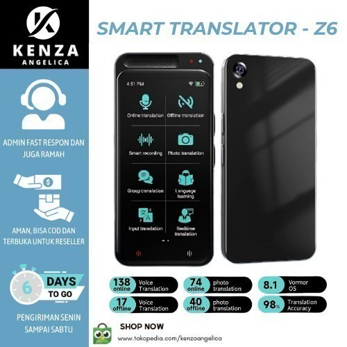 

Z6 - Portable Smart Translator - Alat Penerjemah Hingga 138 Bahasa