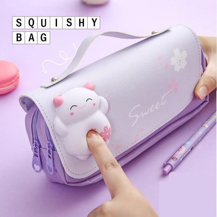 

[LOGU] KOTAK PENSIL SQUISHY TENTENG LUCU, KOTAK PENSIL BESAR, SQUISHY PENCIL CASE