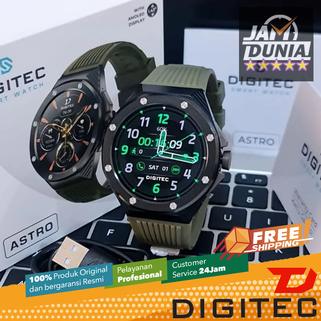 JAM SMARTWATCH PRIA DIGITEC ORIGINAL JAM SMARTWATCH DIGITEC ASTRO GREEN JAM PRIA JAM SMARTWATCH DIGI