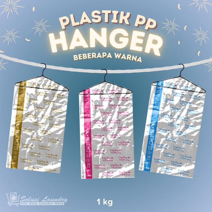 Plastik Laundry Satuan Plastik Printing Sablon Ukuran 50x150 - Kemasan 1kg