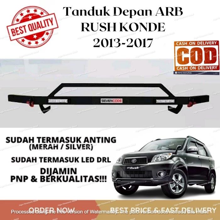 PREMIUM TANDUK TOWING DEPAN BELAKANG PELINDUNG BEMPER RUSH KONDE 2013-2017